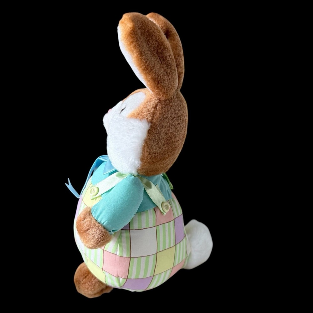 Vtg NOS American Greetings Bloomer Bunny Rabbit Easter 12"‎ Plush Multicolored - Picture 3 of 7